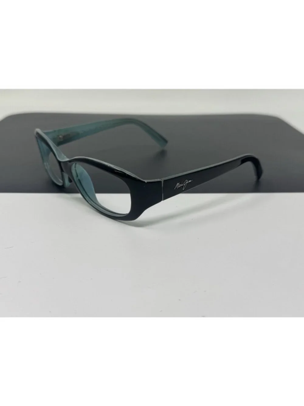 Maui Jim MJ219-03 Punchbowl 54-17-135 Sunglasses Blue/Black Frame No Lenses